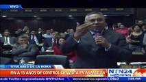 “Estamos en presencia de un gran fraude y una gran estafa electoral”: diputado oficialista Pedro Carreño durante instalación de la AN