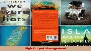PDF Download  High Output Management PDF Full Ebook
