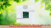 Download  Interfaces in Crystalline Materials Monographs on the Physics and Chemistry of Materials Ebook Free