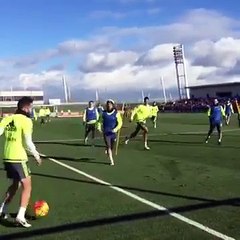 Zinedine Zidane's first training session as Real Madrid coach