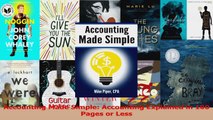 PDF Download  Accounting Made Simple Accounting Explained in 100 Pages or Less Read Online