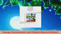 Read  Energy Environment and Climate Second Edition Ebook Free