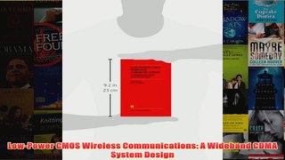 LowPower CMOS Wireless Communications A Wideband CDMA System Design