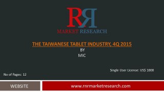Taiwanese Tablet Industry, 4Q 2015