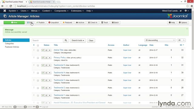 050 Comparing page headings, article titles, and browser page titles - Working with Joomla! 3.3