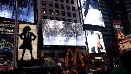 Laurie Anderson's "Midnight Moment" In Times Square