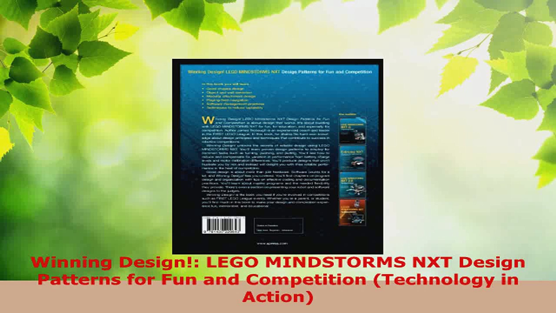 Download  Winning Design LEGO MINDSTORMS NXT Design Patterns for Fun and Competition Technology EBoo
