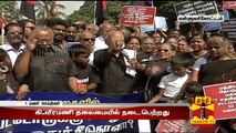 K.Veeramani heads protest against Central Govt condemning Reservation Policies