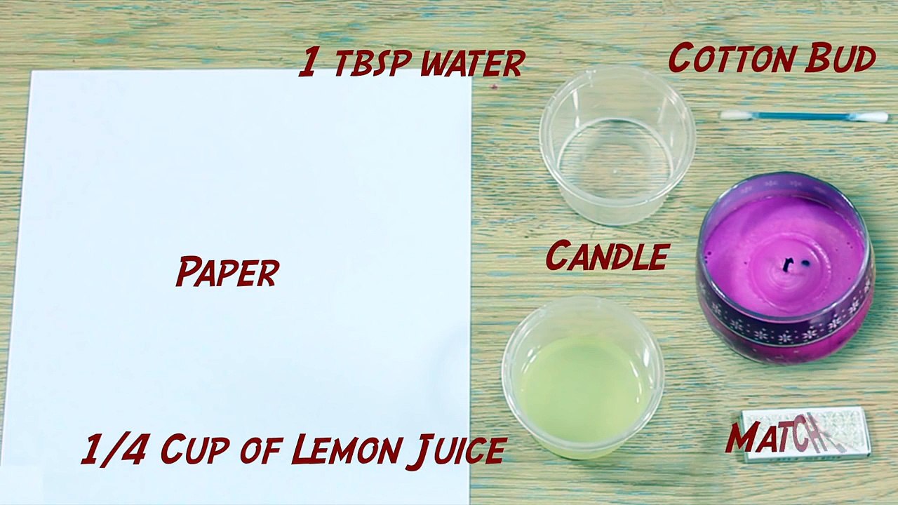 How to Make Invisible Ink