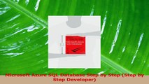 PDF Download  Microsoft Azure SQL Database Step by Step Step by Step Developer Read Full Ebook