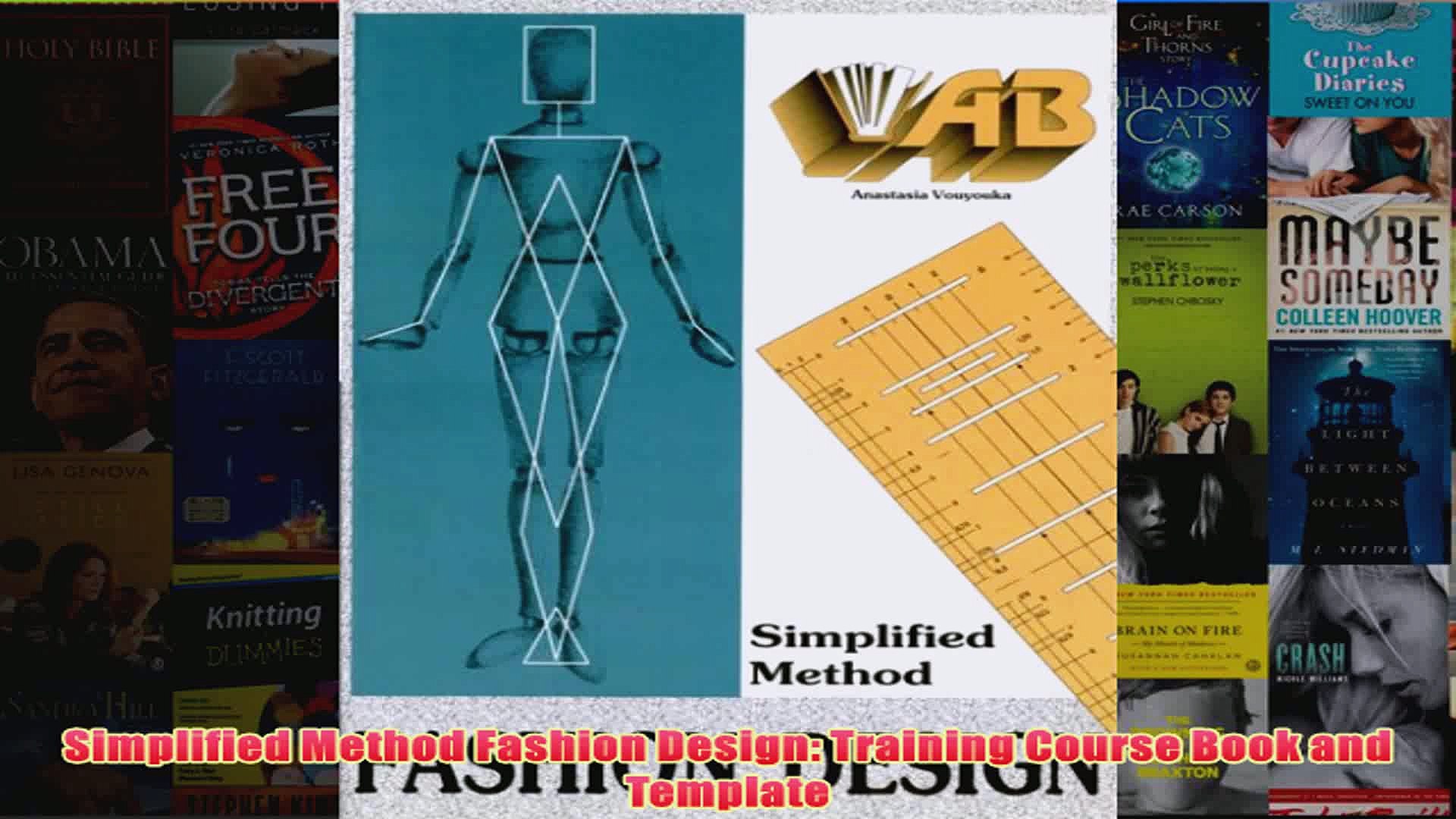 Simplified Method Fashion Design Training Course Book And Template