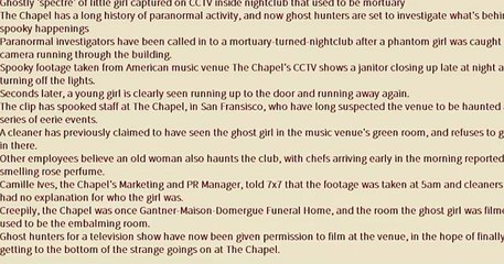 THIS HAUNTING FOOTAGE SHOW THE GHOST OF A YOUNG GIRL