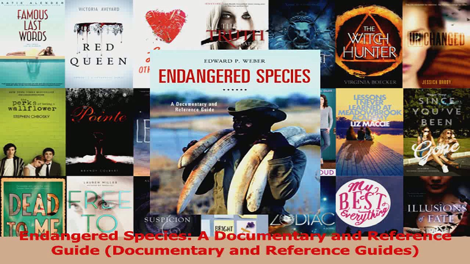 PDF Download  Endangered Species A Documentary and Reference Guide Documentary and Reference Guides 