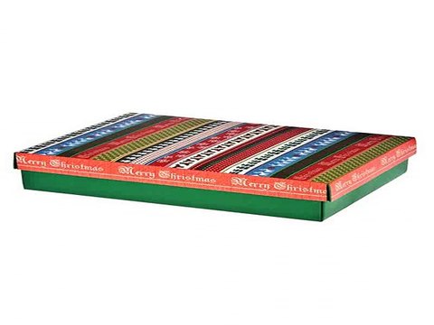 Купил отличный подарок на все случаи жизни - Коробка подарочная новогодняя Праздничный узор в г. Пенза