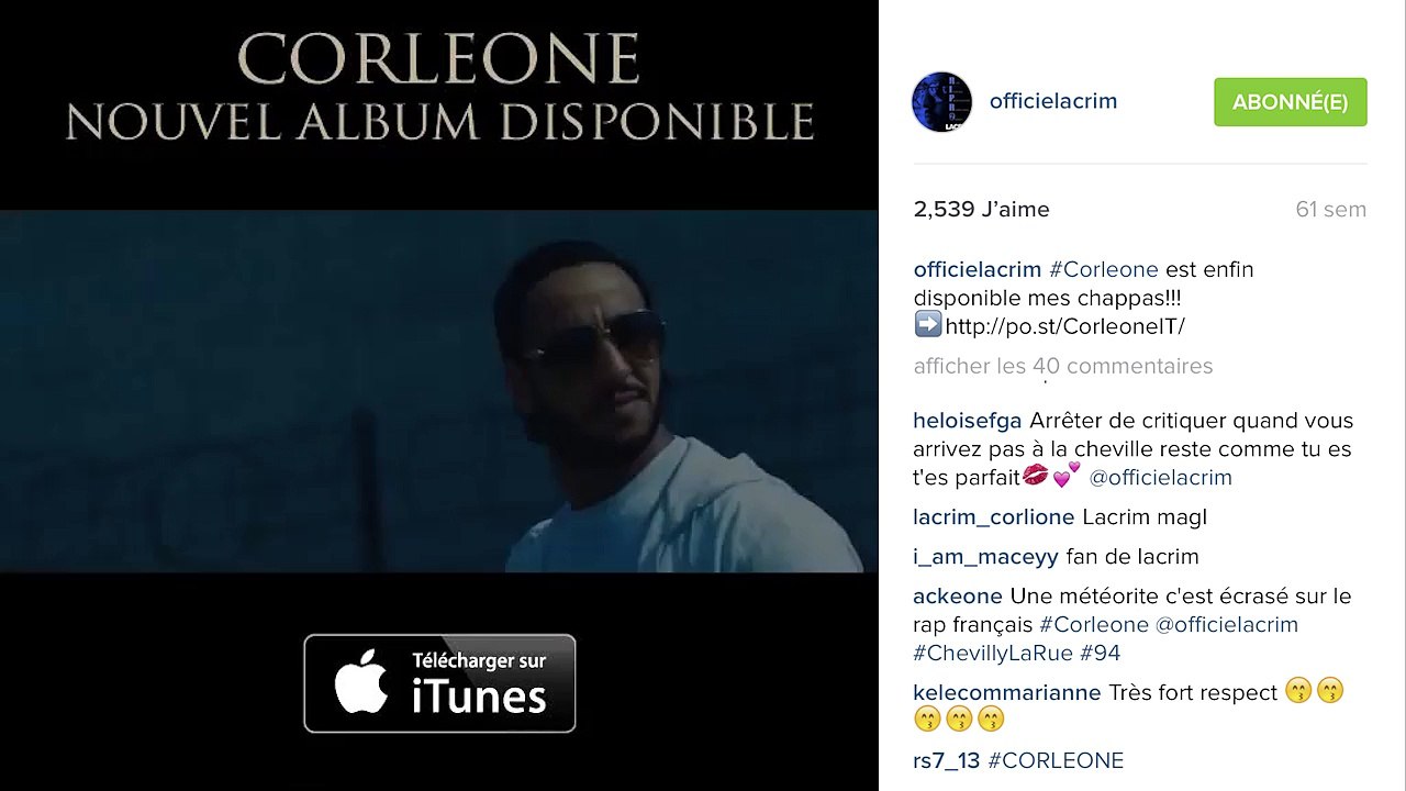 Lacrim Spot Instagram Video Dailymotion