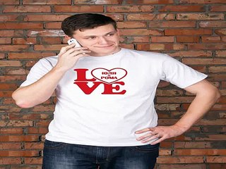 Незаменимый подарок на все случаи жизни - Футболка мужская с вашим текстом LOVE в г. Кемерово