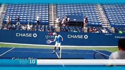 Tennis - Trick Shots in Practice