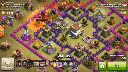 Clash Of Clans | The Best  TH8 Gohog 3 Star War Strategy - 2016