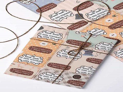 Самый популярный подарок на именины - Бумага упаковочная с вашим текстом Hand made в г. Ижевск