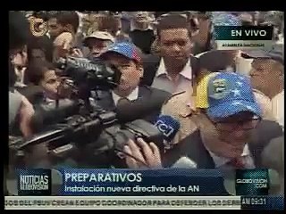 Así fue la llegada de Tomás Guanipa y Julio Borges a la Asamblea Nacional