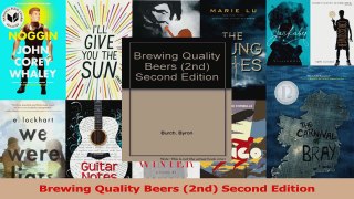 PDF Download  Brewing Quality Beers 2nd Second Edition Download Online