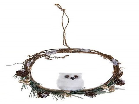 Четкий подарок на все случаи жизни - Украшение для интерьера Совенок на венке в г. Омск