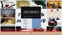 PDF Download  Ceramic Materials for Energy Applications V Ceramic Engineering and Science Proceedings PDF Full Ebook