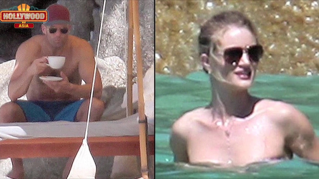 Jason Statham Gives PIGGY Back Ride To Rosie Huntington Whiteley _ Hollywood Asia - Video Dailymotion