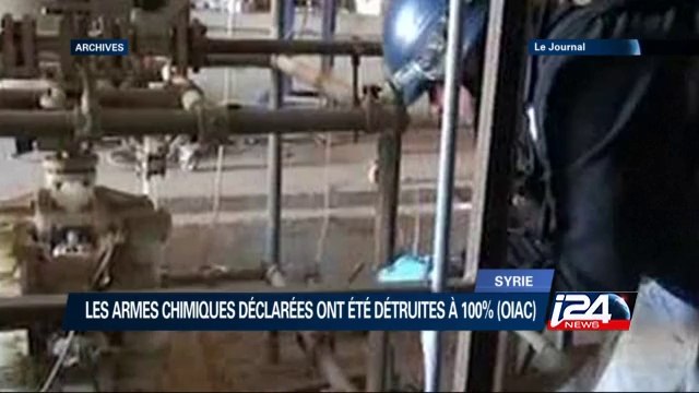 Les armes chimiques déclarées entièrement détruites en Syrie(OIAC)
