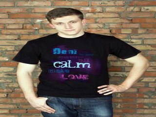 Купил отличный подарок на день рождения - Футболка мужская с вашим текстом Be calm make love в г. Пермь