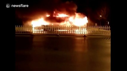Massive bus fire in China kills 17