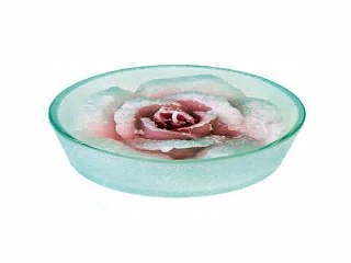 Лучший подарок на именины - Подсвечник со свечой Заснеженная роза в г. Москва