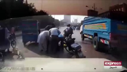 Bike Accident due to Hijab Stuck in wheel