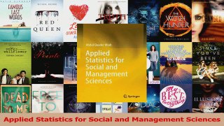 PDF Download  Applied Statistics for Social and Management Sciences Read Full Ebook