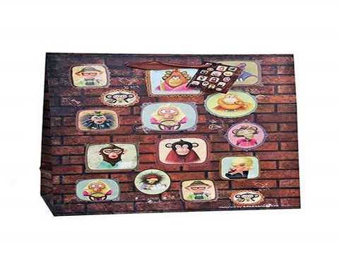 Наконец-то!Купил подарок на все случаи жизни - Пакет подарочный Портреты обезьянок в г. Кемерово