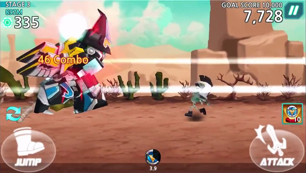 Power Rangers Dash Game (Mighty Morphin - Dino Charge)