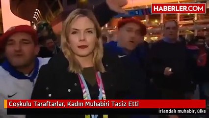 Coşkulu Taraftarlar, Kadın Muhabiri Taciz Etti