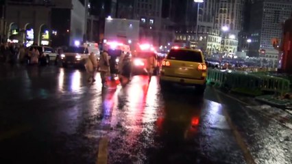 Kabede Fırtına Yıkılan Vinç ve Yaşanan Panik