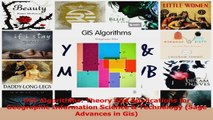 PDF Download  GIS Algorithms Theory and Applications for Geographic Information Science  Technology PDF Online