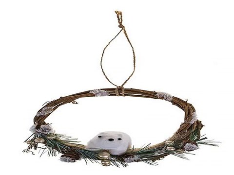 Наконец-то!Купил подарок на именины - Украшение для интерьера Мишка на венке в г. Омск