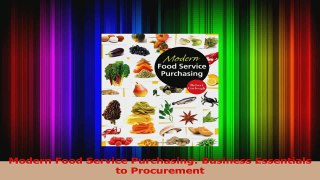 PDF Download  Modern Food Service Purchasing Business Essentials to Procurement PDF Full Ebook