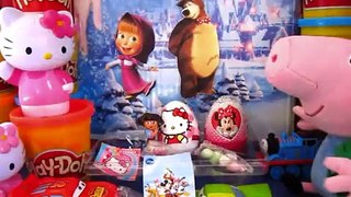 Маша и Медведь, Masha i Medved, Frozen, Disney, Peppa Pig Toys,Kinder masha and the bear