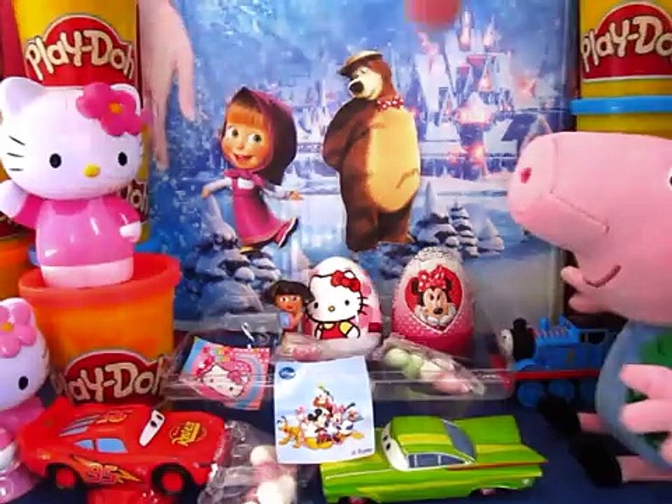 Маша и Медведь, Masha i Medved, Frozen, Disney, Peppa Pig Toys,Kinder masha and the bear