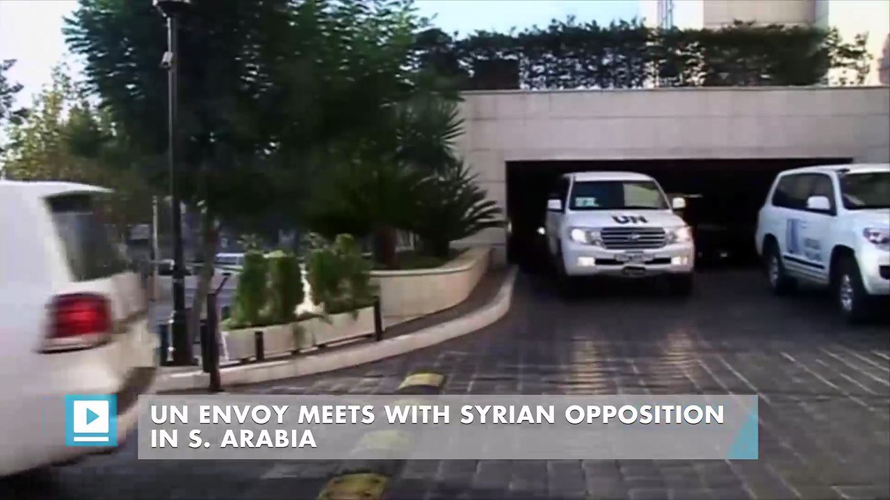 UN envoy meets with Syrian opposition in S. Arabia