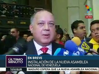 Cabello: Si MUD inicia con diputados suspendidos caerá en ilegitimidad