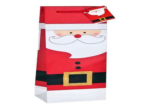 Популярный подарок на день рождения - Пакет подарочный новог. для бутылки Добрый Дед Мороз в г. Томск