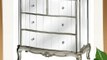 Argente Mirrored 2 plus 2 Chest of Drawers French Style Silver 13018