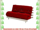 Changing Sofas Complete 3-Seater Futon Red