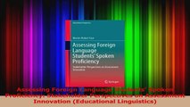 PDF Download  Assessing Foreign Language Students Spoken Proficiency Stakeholder Perspectives on PDF Online
