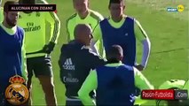 The face of admiration of James Rodriguez to zinedine zidane │ Training Real Madrid 2016